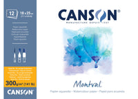 CANSON Montval akvarelový blok CP 300 g/m² - 12 listů, 18 x 25 cm