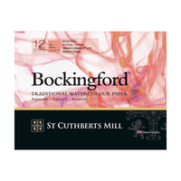 CANSON St Cuthberts Bockingford akvarelový blok hladký (HP) bílý 300 g/m² - 12 listů