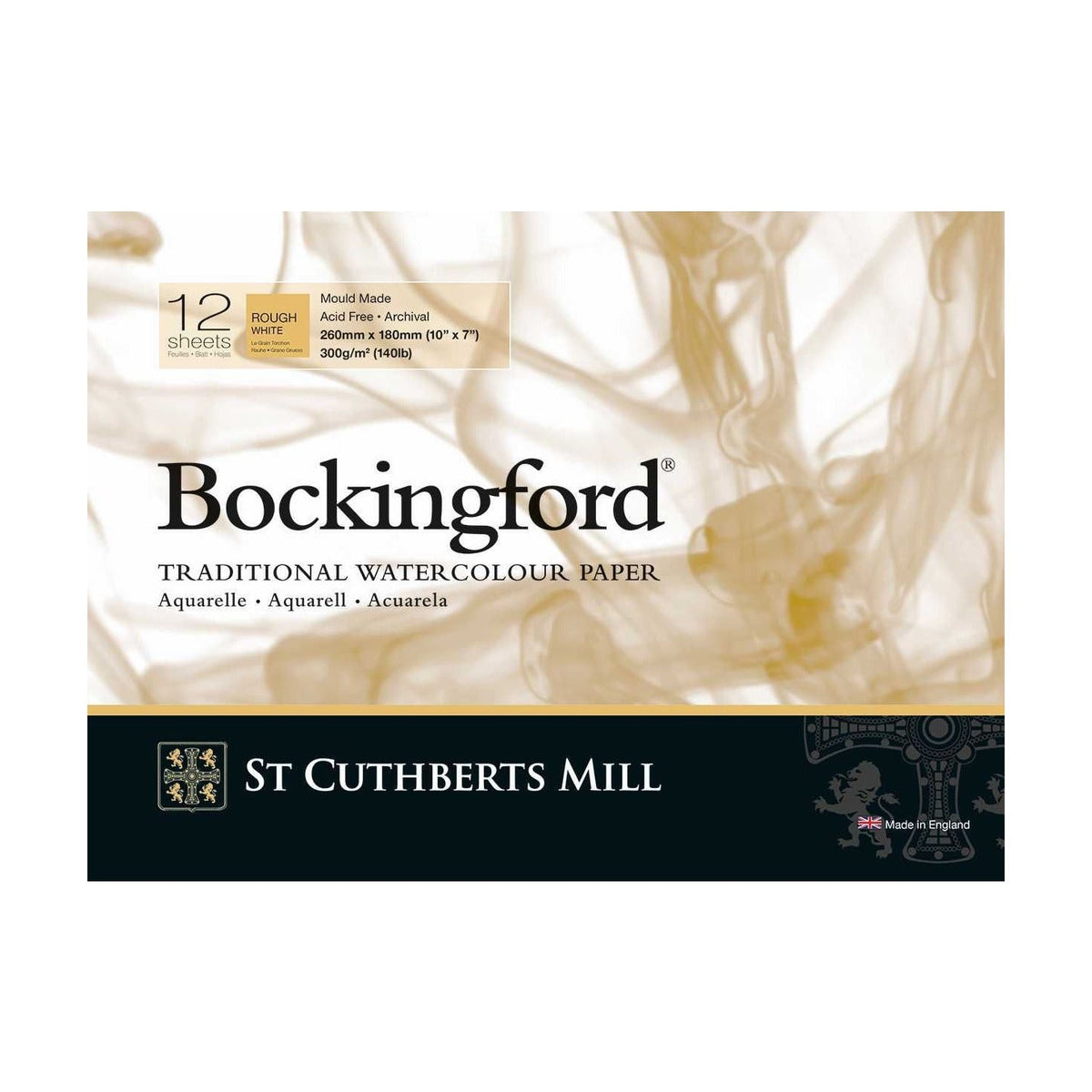 CANSON St Cuthberts Bockingford akvarelový blok Rough 300 g/m² - 12 listů, různé formáty