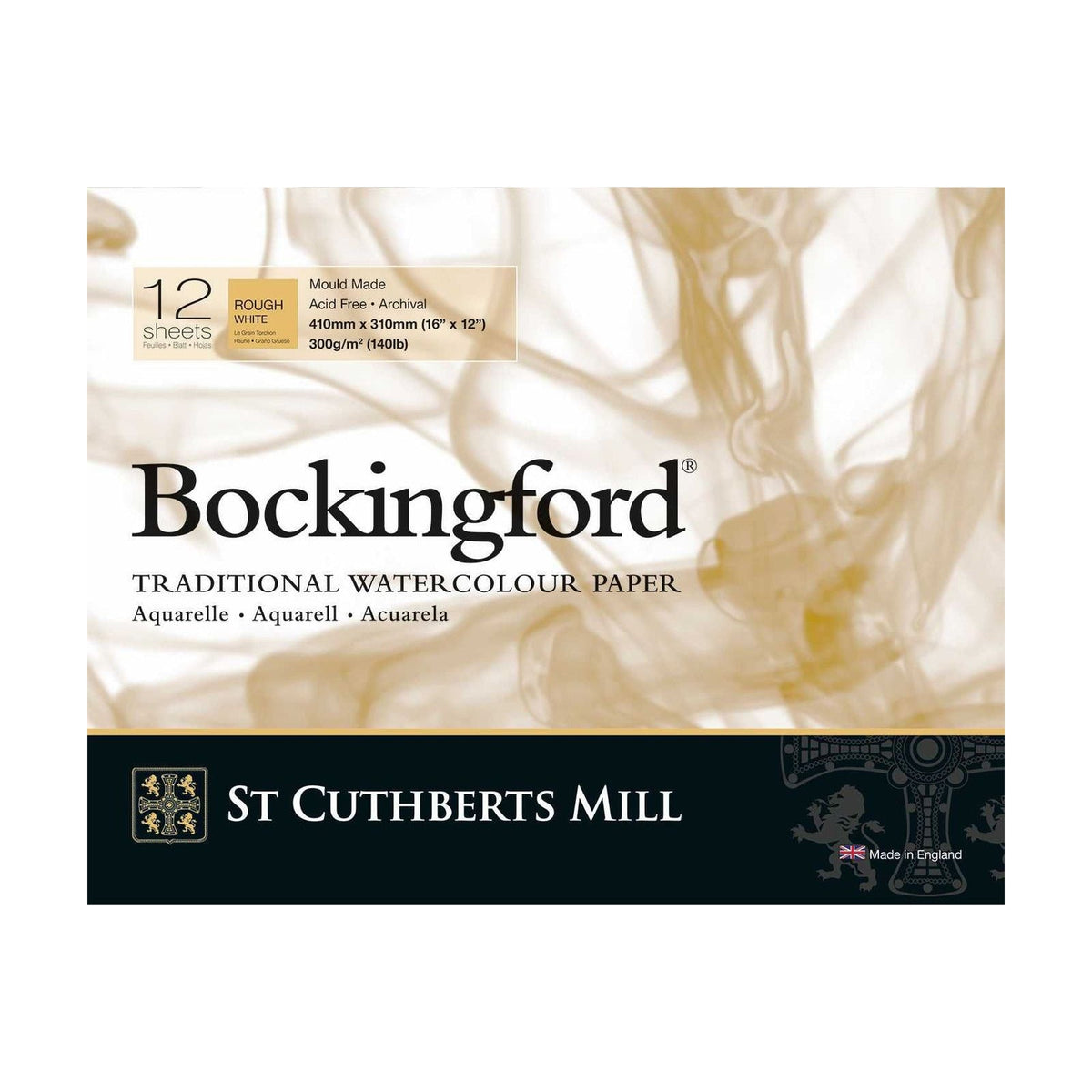 CANSON St Cuthberts Bockingford akvarelový blok Rough 300 g/m² - 12 listů, různé formáty