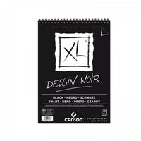 CANSON Canson XL Dessin Black skicák 150 g/m², 40 listů, A4, kroužková vazba