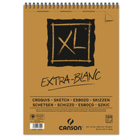 Skicák CANSON XL Extra Blanc 90 g/m² 120 listů A4 kroužková vazba nahoře