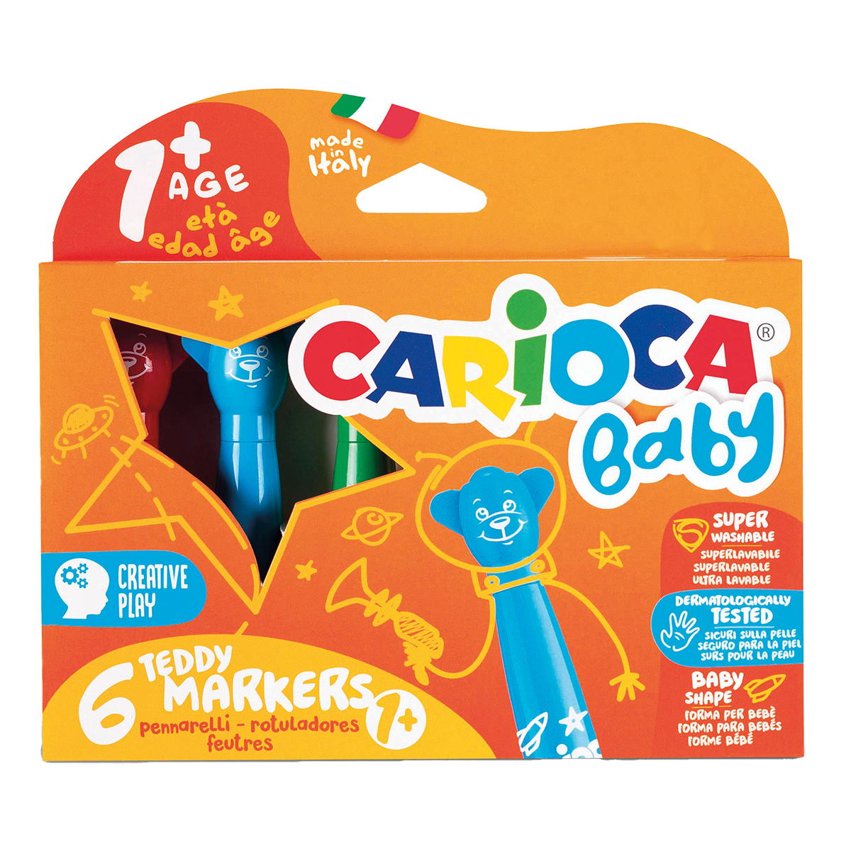 Carioca fixy Baby kulatý hrot, mix barev