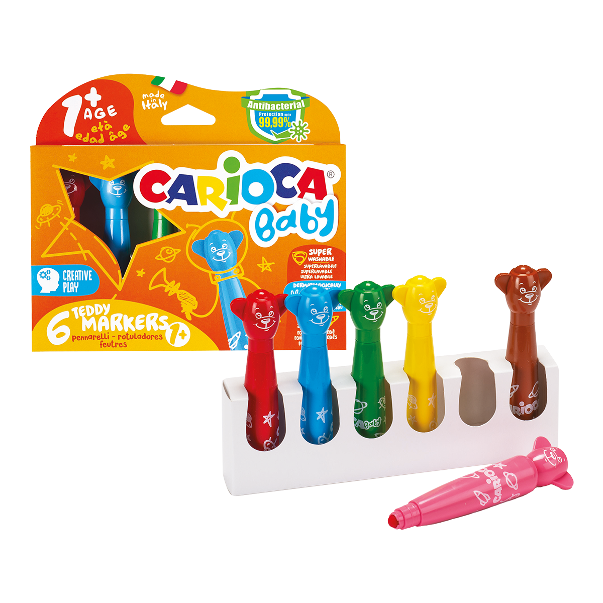 Carioca fixy Baby kulatý hrot, mix barev