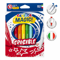 Carioca magické fixy – mazatelné, 10 ks, mix barev