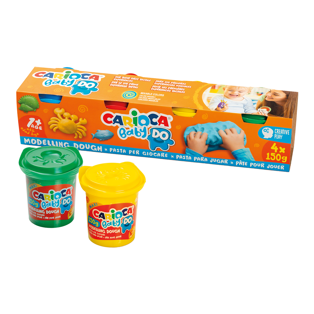 Carioca modelovací hmota Baby Do 1+, 150 g, mix barev