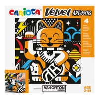 Carioca sametové omalovánky 4 ks – VAN ORTON Art