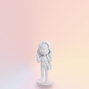 Bílá 3D figurka 14 cm
