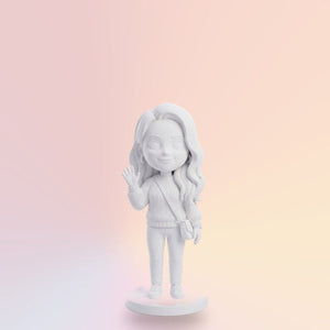 Bílá 3D figurka 18 cm