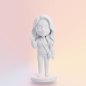 Bílá 3D figurka 22 cm
