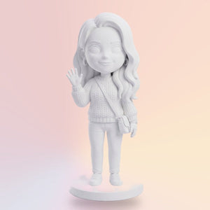 Bílá 3D figurka 25 cm
