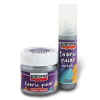 Barva na textil metalická - 50 ml – metallic light blue