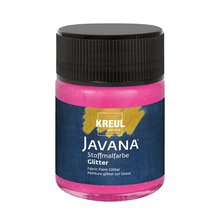Barva na textil JAVANA třpytivá 50 ml – Rubínově červená