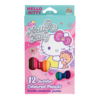 Colorino pastelky trojhranné JUMBO, Hello Kitty, 12 barev