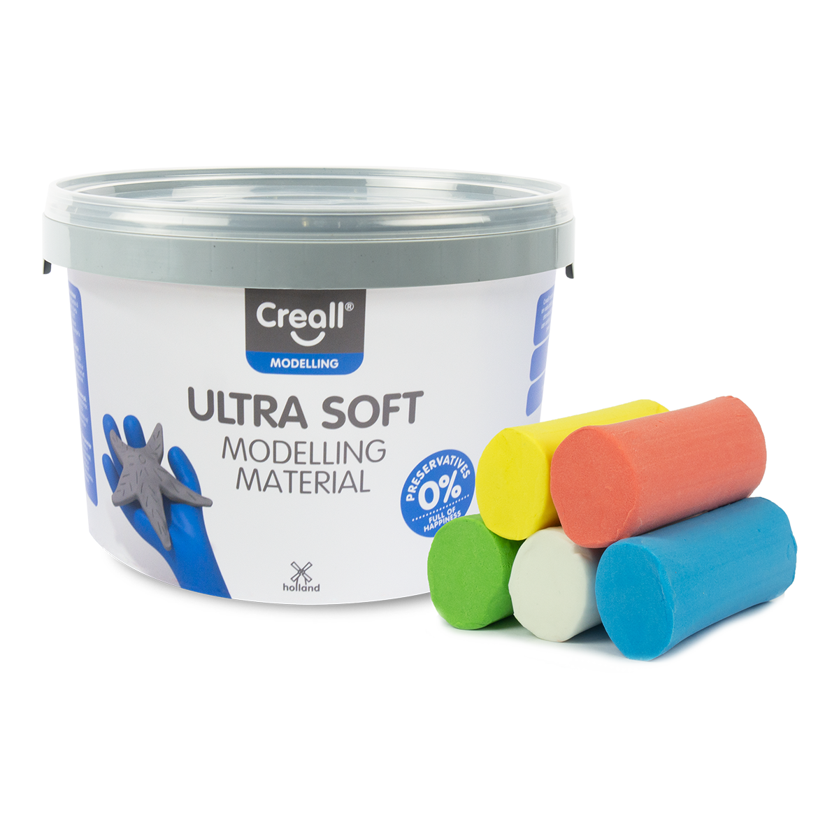 Creall modelovací hmota Ultra soft, 5 g, kelímek, mix barev