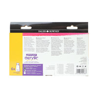DALER ROWNEY D&R Graduate sada metalických akrylových barev 6 x 75 ml