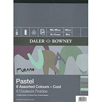 Pastelový papír DALER ROWNEY Murano Cool 40,6 x 30,5 cm, 160 g - 30 listů