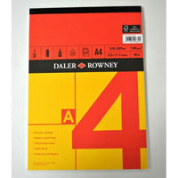Skicák DALER ROWNEY Red & Yellow A4, 150 g, 25 listů, lepený
