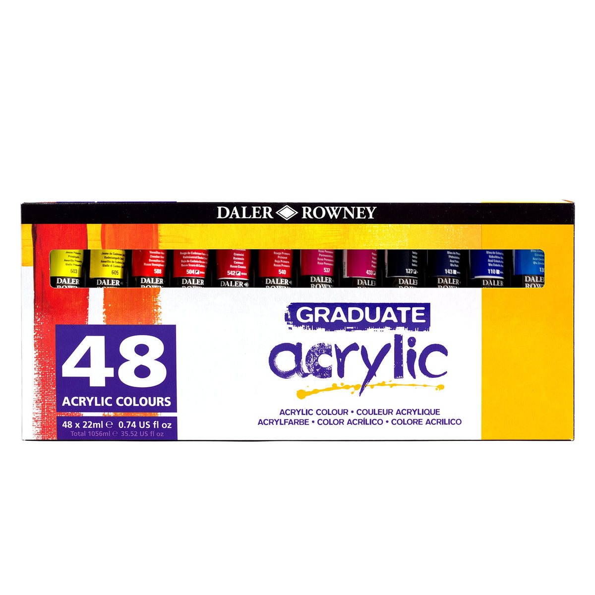 DALER ROWNEY Graduate sada akrylových barev 48 x 22 ml