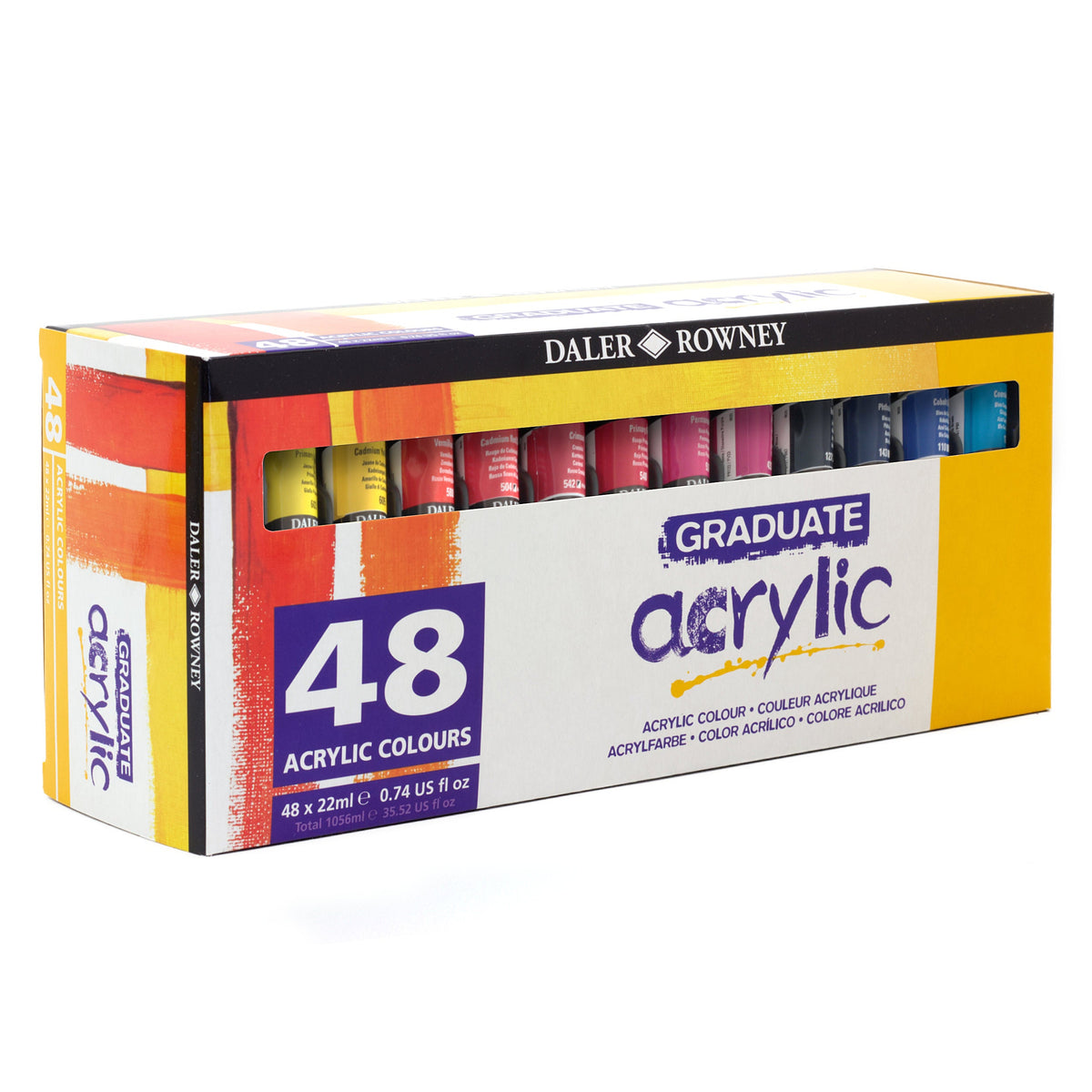 DALER ROWNEY Graduate sada akrylových barev 48 x 22 ml