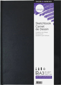 DALER ROWNEY Simply skicák extra bílý 100 g 54 listů A3 knižní vazba