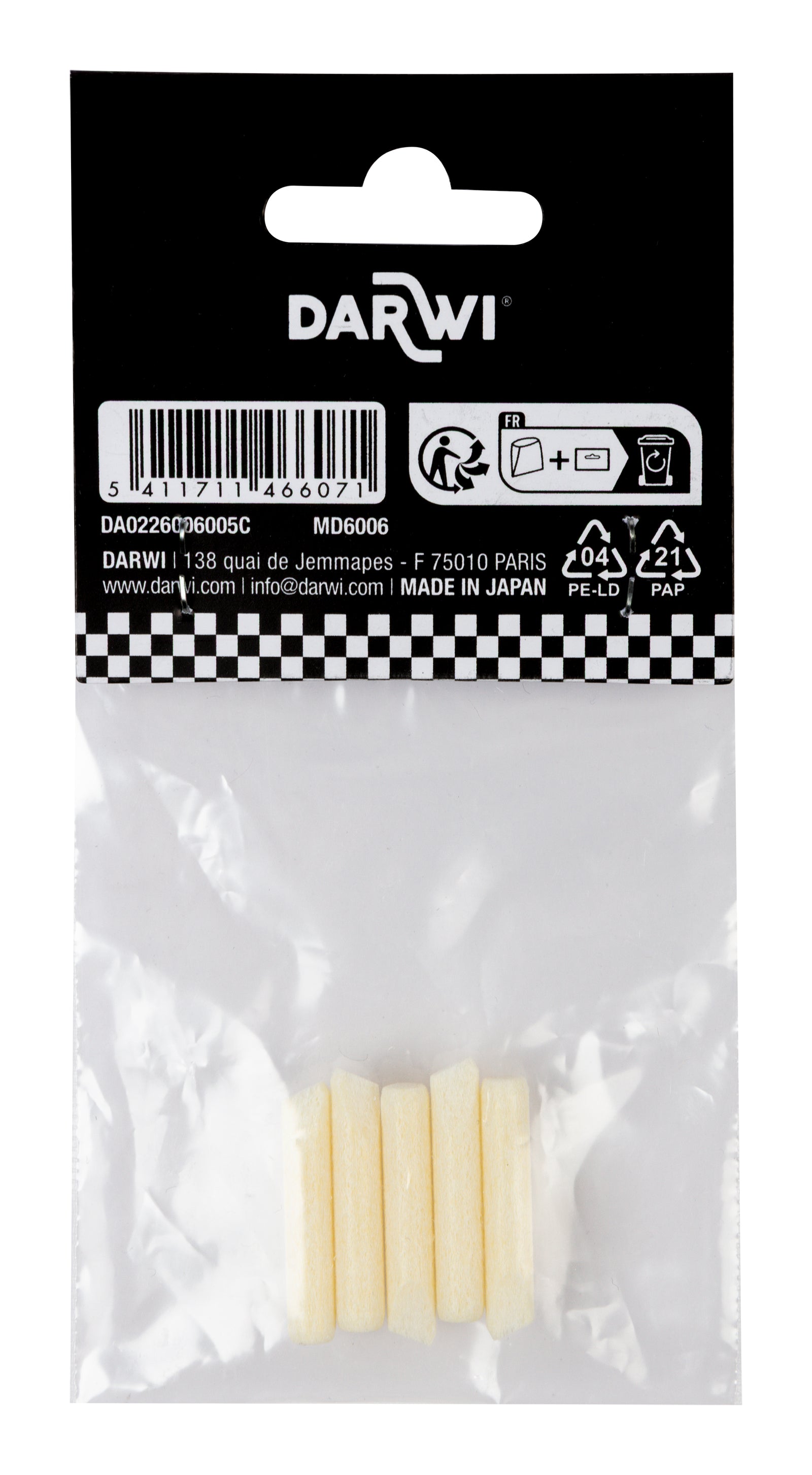 Náhradní hroty pro popisovače DARWI Marbel 6 mm – 5 ks