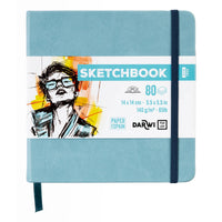 DARWI skicovací blok Soft Blue 14 x 14 cm 140 g 80 listů