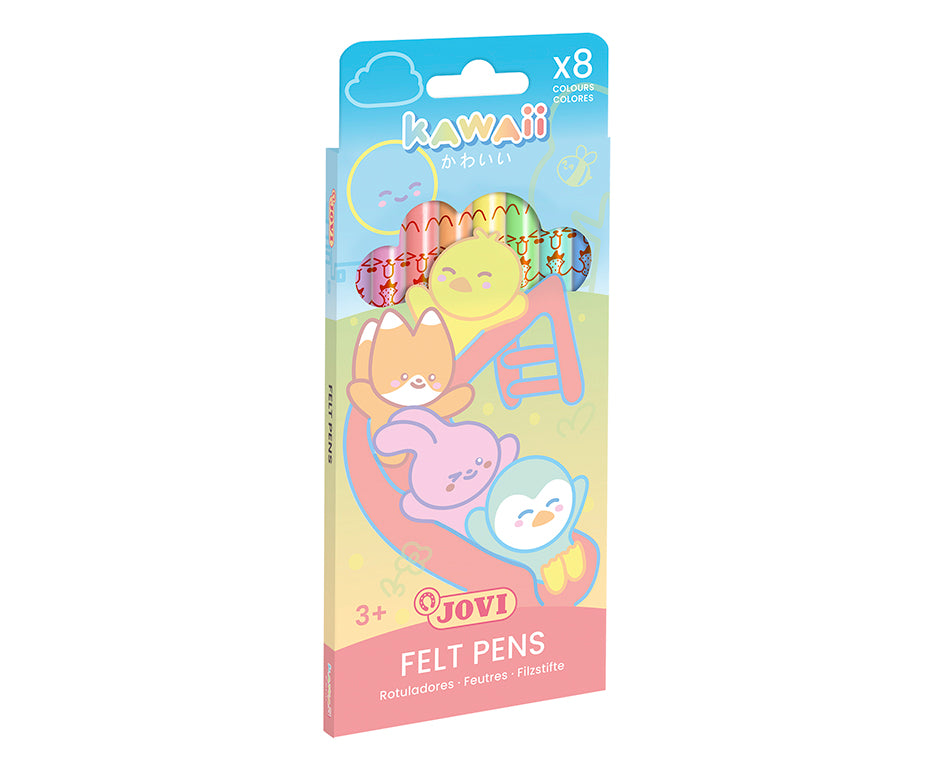 Dětské fixy JOVI Kawaii / sada 8 ks - 3 mm