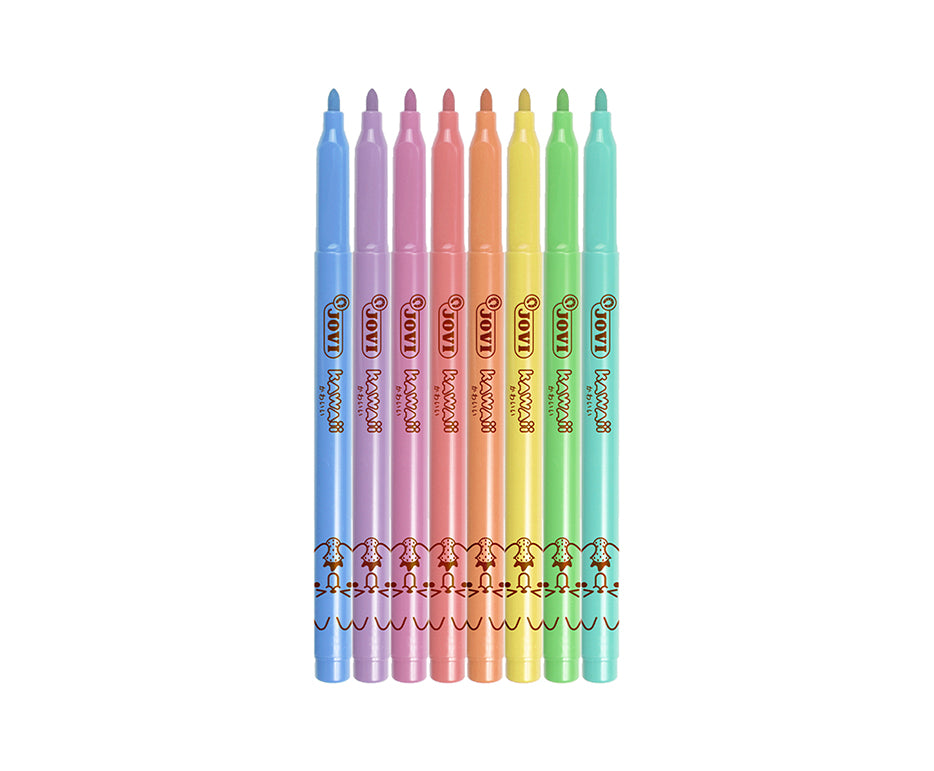 Dětské fixy JOVI Kawaii / sada 8 ks - 3 mm