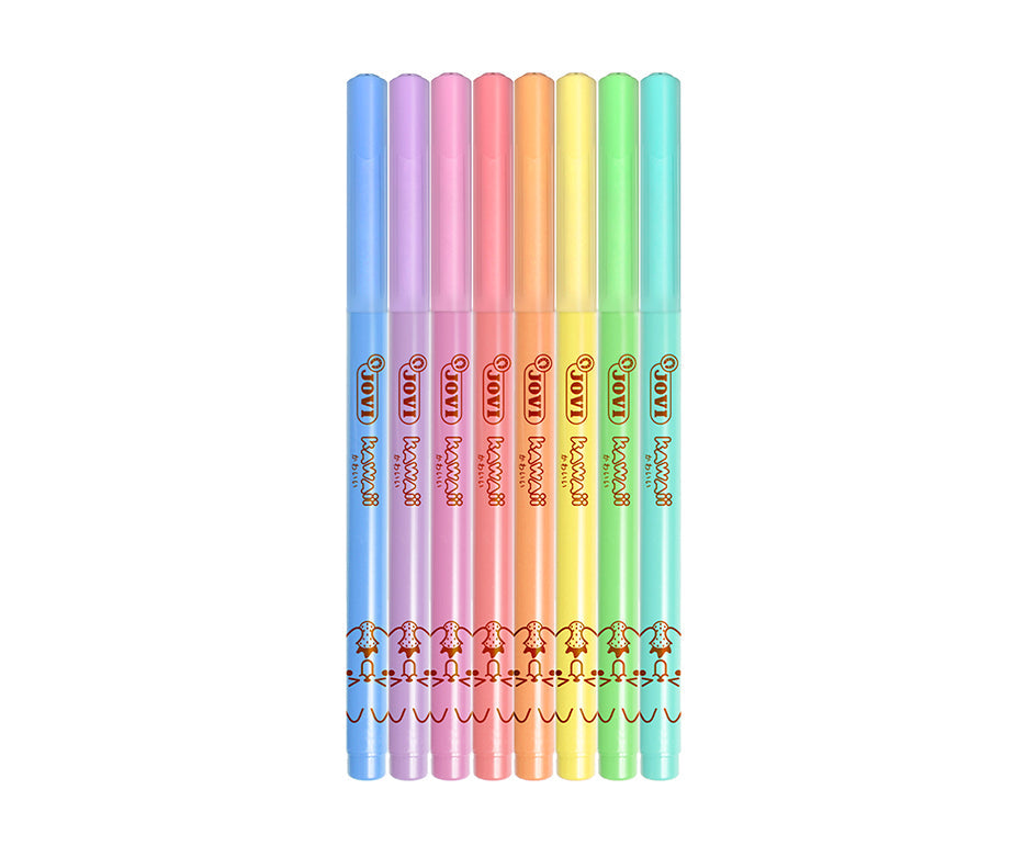 Dětské fixy JOVI Kawaii / sada 8 ks - 3 mm