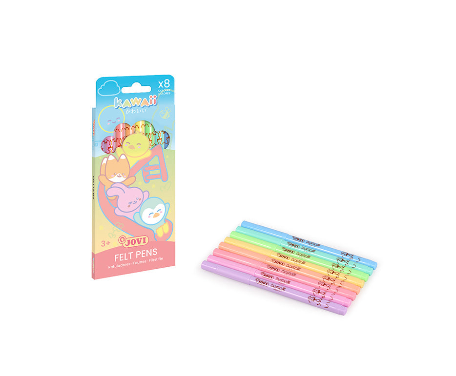 Dětské fixy JOVI Kawaii / sada 8 ks - 3 mm