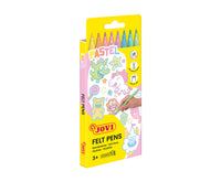 Dětské fixy JOVI tenké vypratelné pastelové 3 mm / sada 8 ks