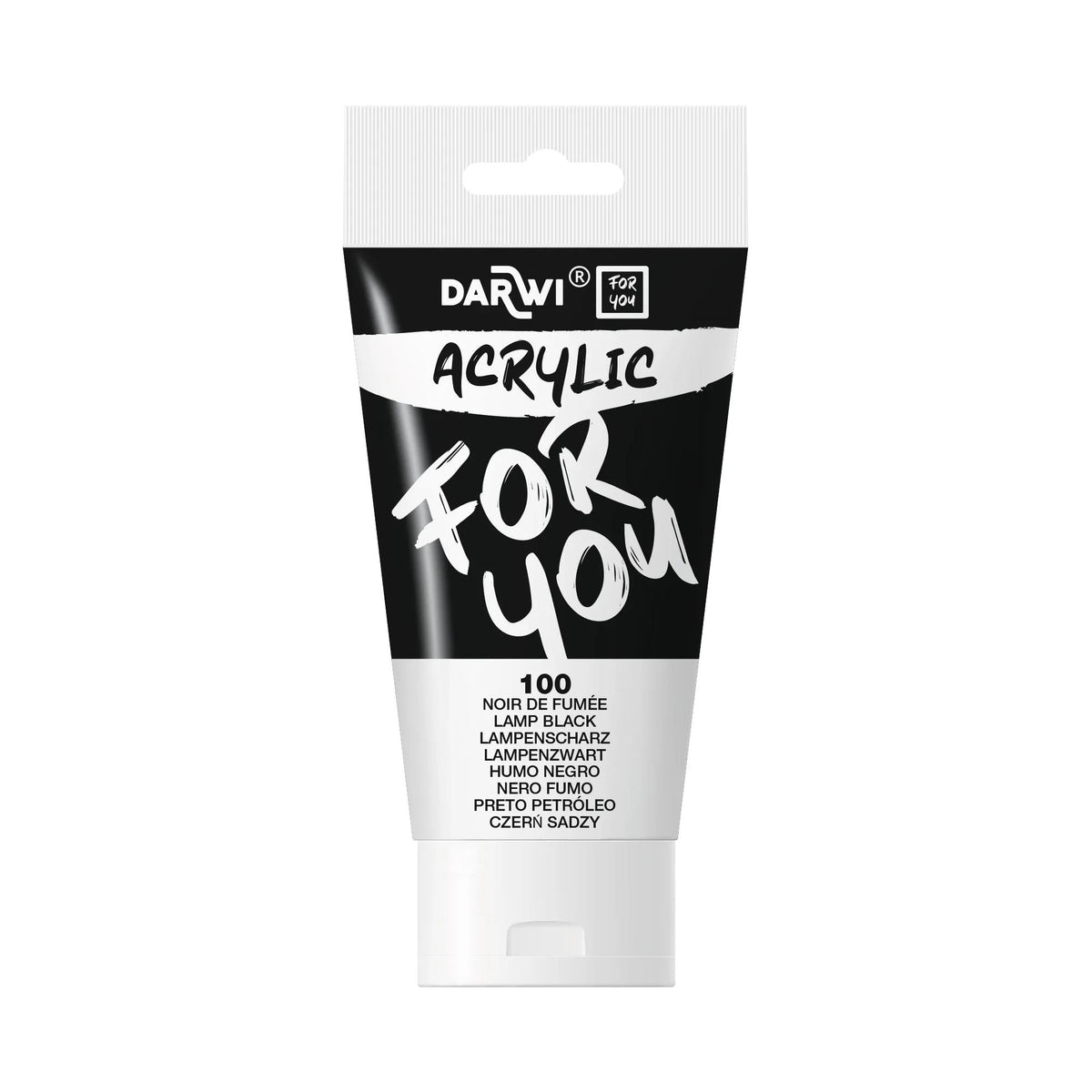 Akrylová barva DARWI Acryl 75 ml – Černá