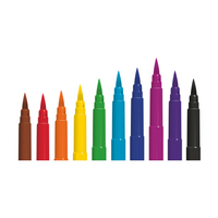 Fixy Colorino Brush s dlouhým štětcovým hrotem – 10 barev