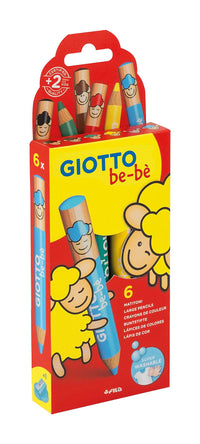 GIOTTO Be-Be silné kulaté pastelky – sada 6 barev
