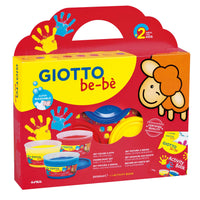 GIOTTO Be-Be sada prstových barev 3 x 150 ml s knížkou aktivit