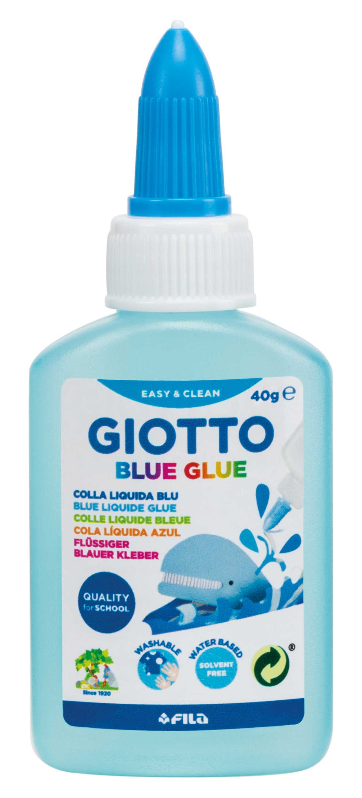 GIOTTO Blue Glue tekuté modré lepidlo s přesnou špičkou 40 ml