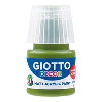 Giotto Decor akrylová barva matná 25 ml – olivově zelená