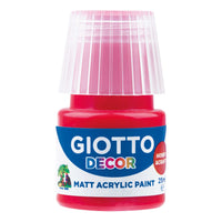 Giotto Decor akrylová barva matná 25 ml – šarlatově červená