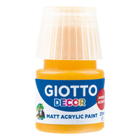 Giotto Decor akrylová barva matná 25 ml – tmavě žlutá