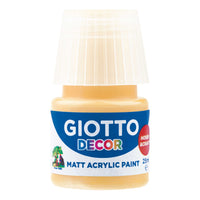 Giotto Decor akrylová barva matná 25 ml – zlatožlutá