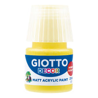 Giotto Decor akrylová barva matná 25 ml – žlutá