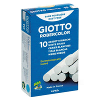 Bílé bezprašné křídy GIOTTO Robercolor 10 ks