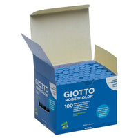 giotto robercolor bezprašné křídy 100 ks – modré