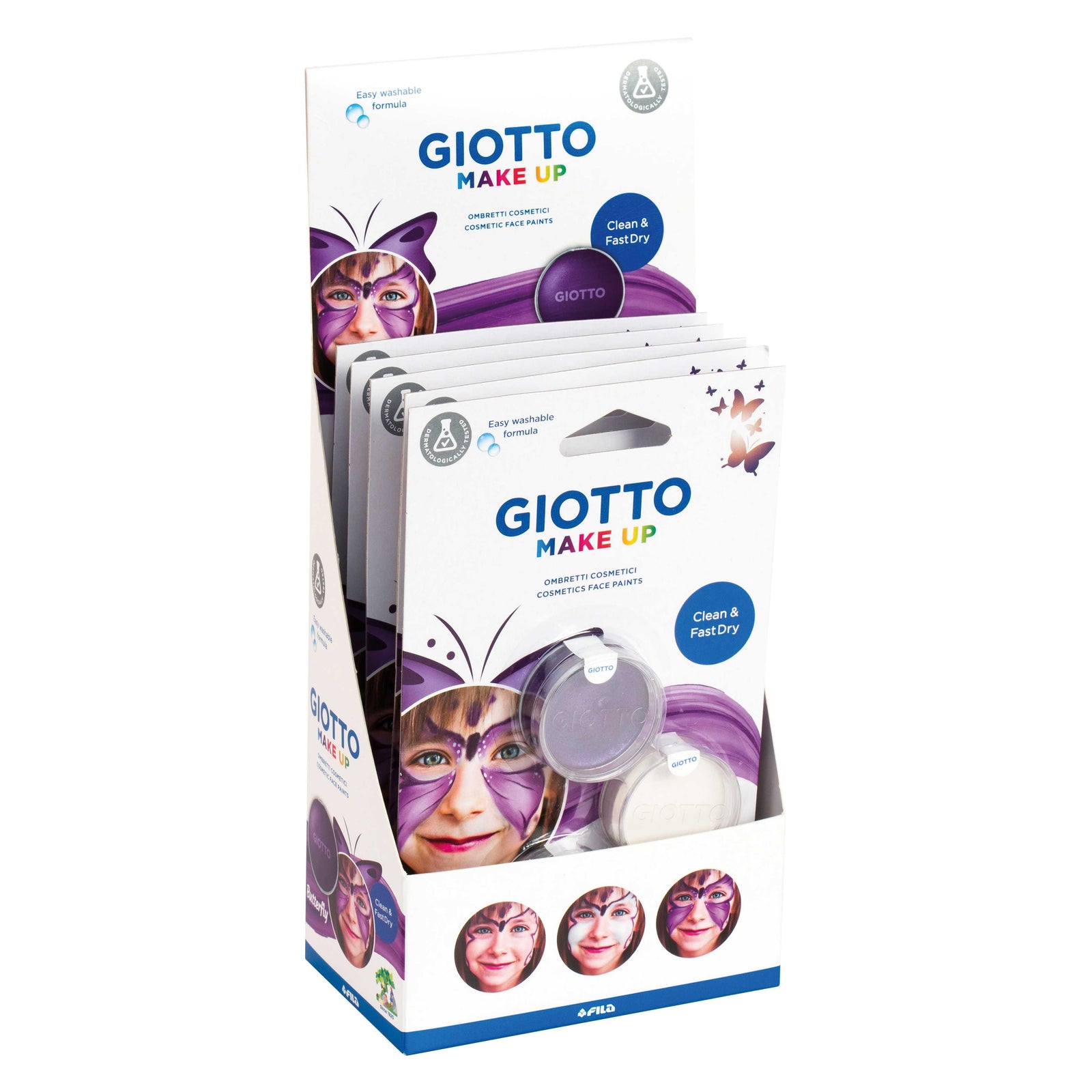 Giotto sada barev na obličej Motýl 3 x 5 ml