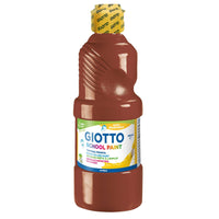 GIOTTO School Paint omyvatelná temperová barva 500 ml – hnědá