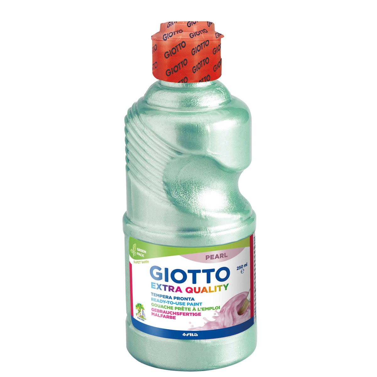Giotto temperová barva perleťová 250 ml – zelená