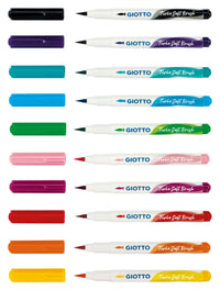 Štětcové fixy GIOTTO Turbo Soft Brush - 10 ks