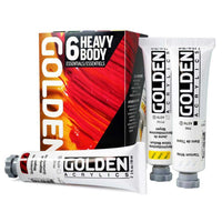 GOLDEN Heavy Body sada akrylových barev Essentials 6 x 59 ml
