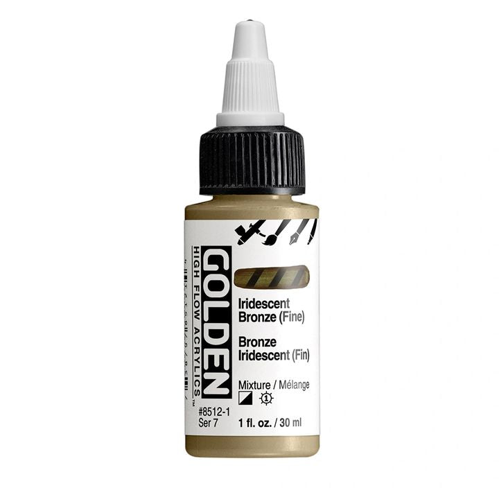 GOLDEN Iridescentní akrylová barva s vysokým průtokem 30 ml – 8512 bronzová pokuta